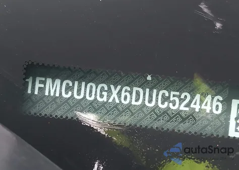 2013 Ford Escape Se from USA, damaged, VIN 1FMCU0GX6DUC52446